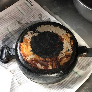 ソコフを塗った鍋